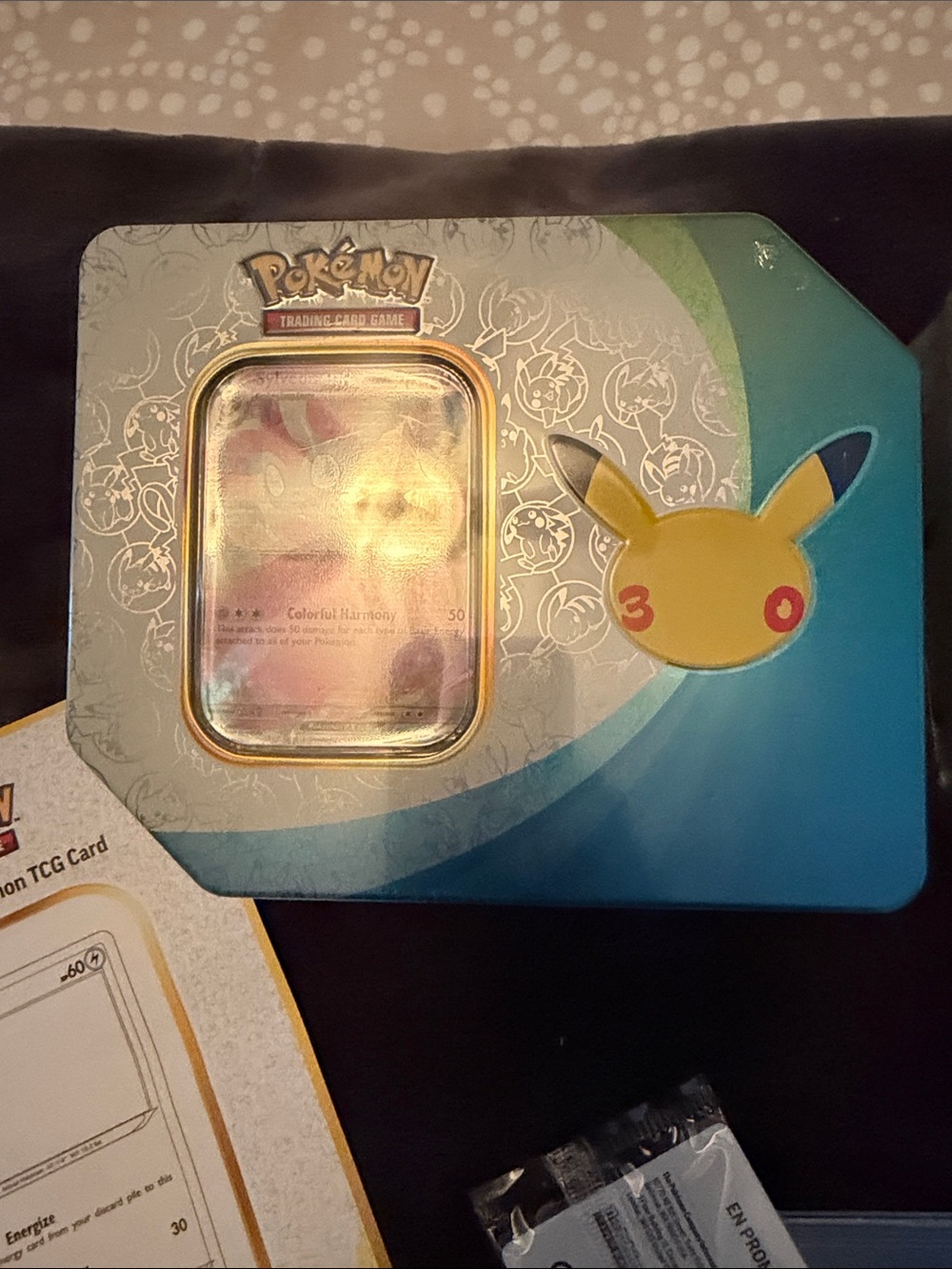 Pokemon 30th Anniversary collection Tin Set of 2 from Target w/promo cards etc - Picture 2 of 16